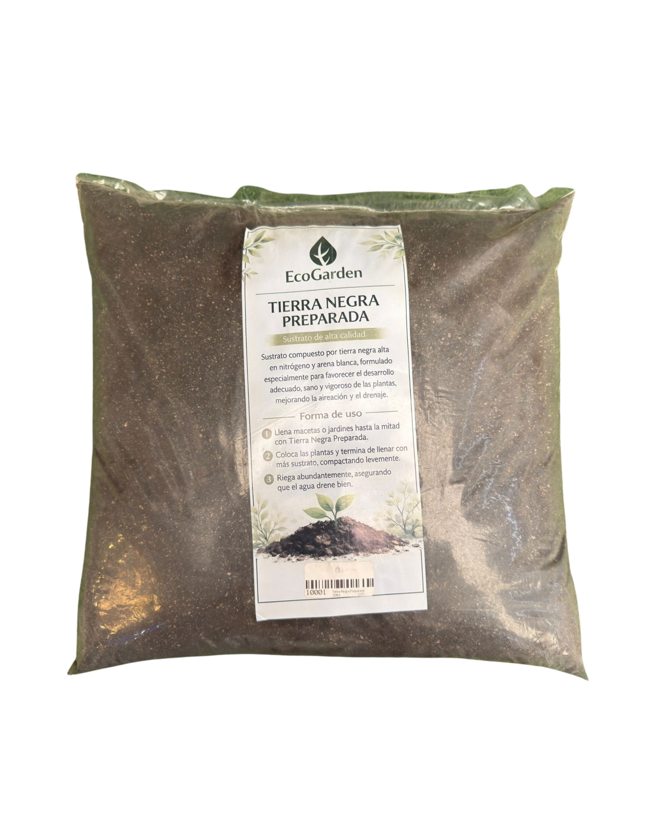 Tierra negra preparada